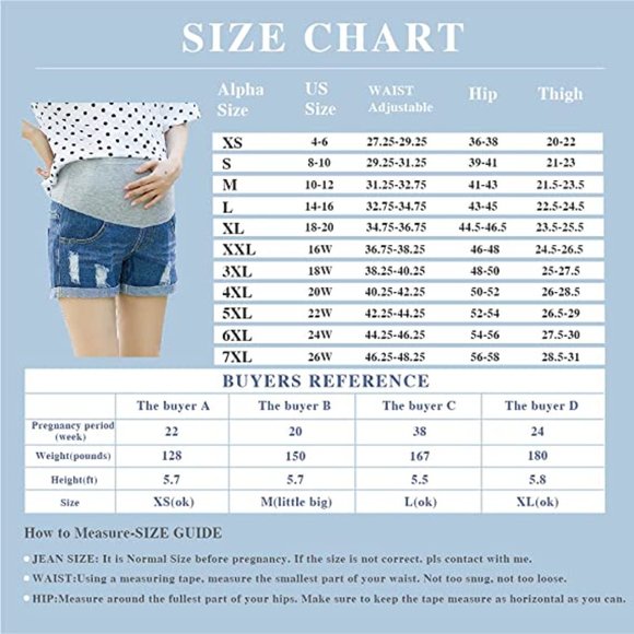 CICHIC Distressed Denim Maternity Shorts NEW WITH TAG! - Picture 8 of 8